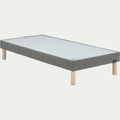 CASA - Sommier tapissier Bultex 90x200cm - gris foncé