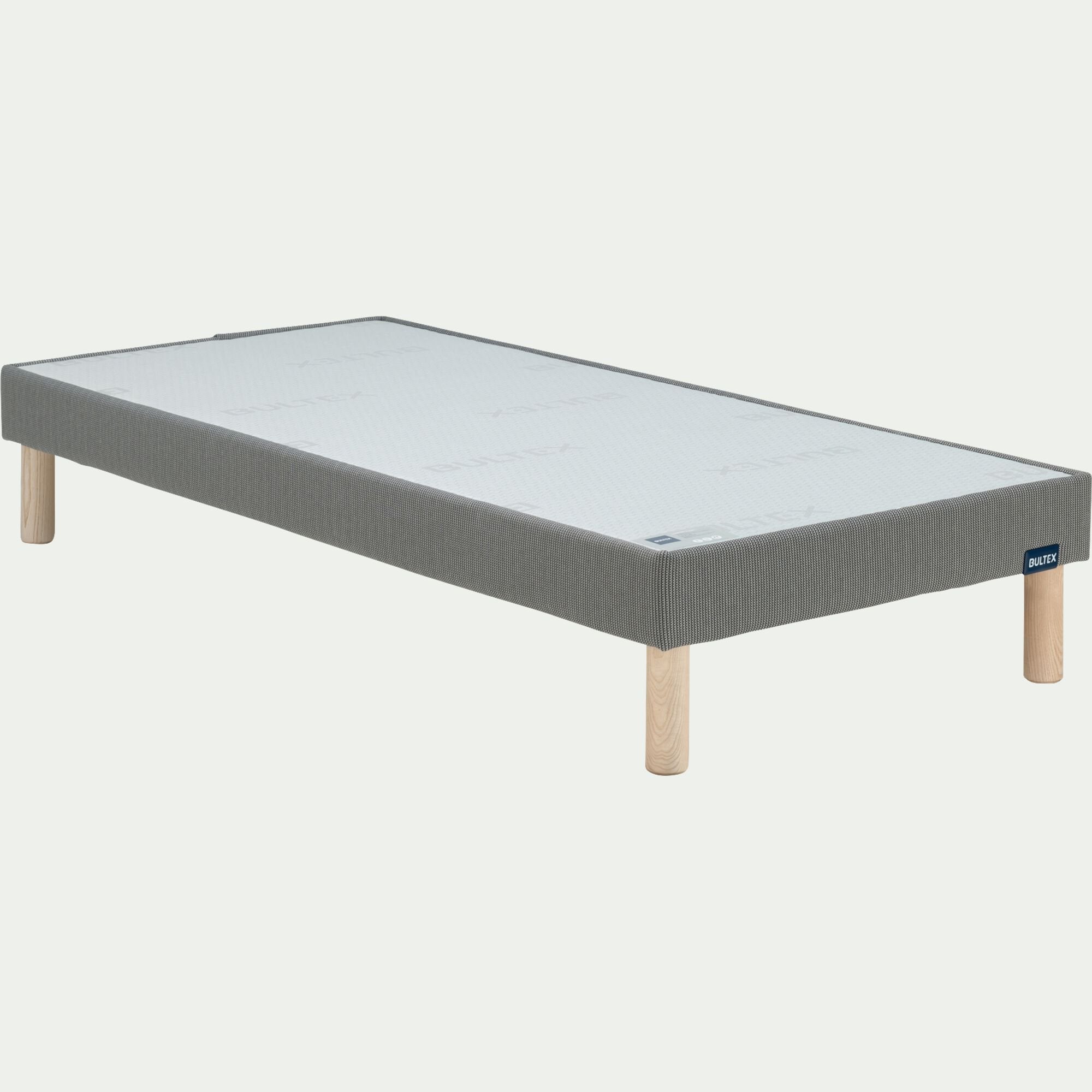 CASA - Sommier tapissier Bultex 90x200cm - gris foncé