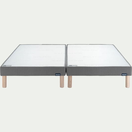 CASA - Sommier tapissier Bultex 2x100x200cm - gris foncé