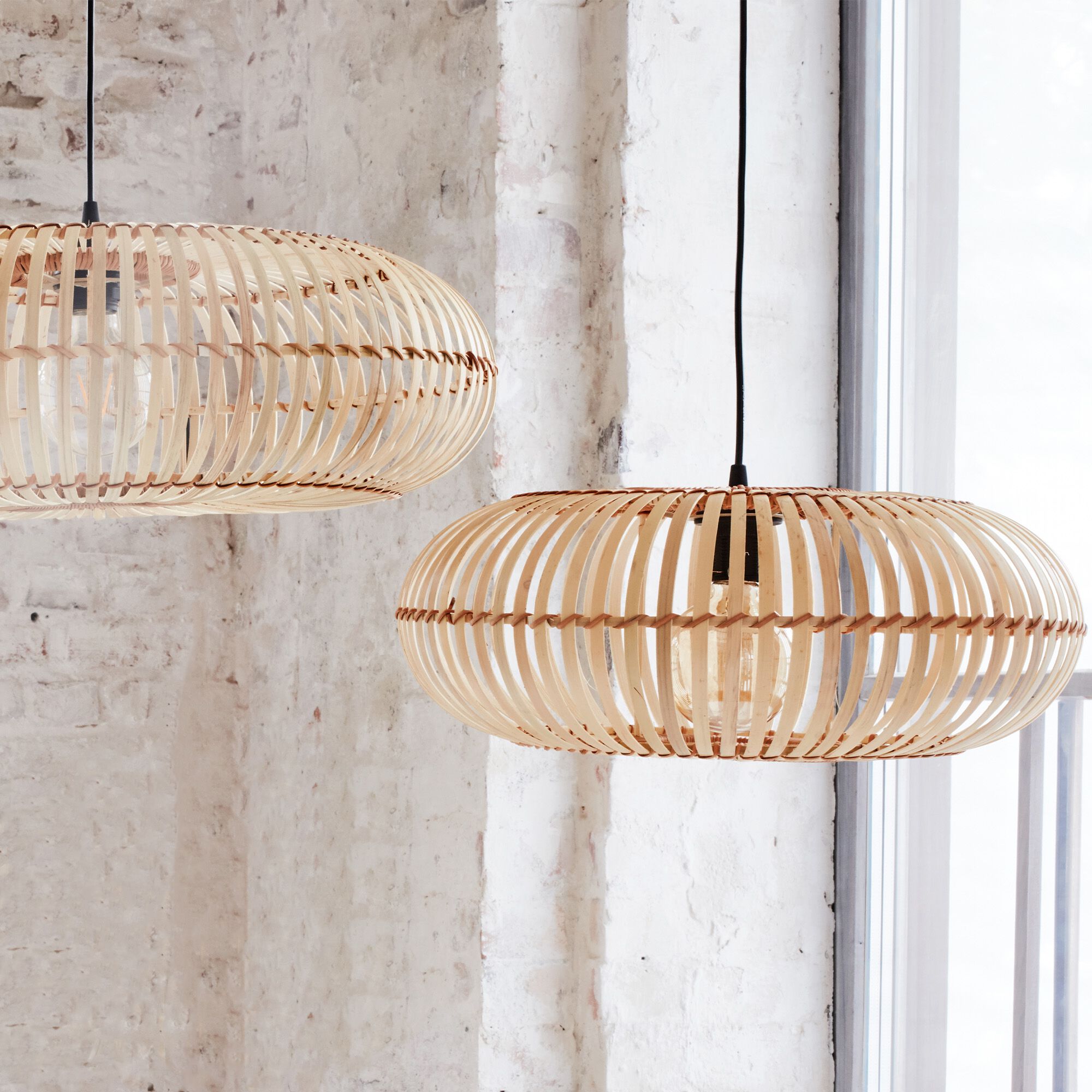 ELEANA - Suspension en bambou - D60xH18cm