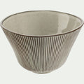 LISTRADO - Bol en grès réactif D18cm - marron écorce