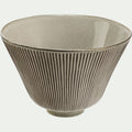 LISTRADO - Saladier en grès réactif D24cm - marron écorce