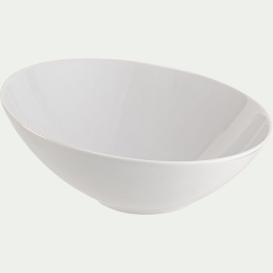 PISE - Saladier incliné en porcelaine H10cm - blanc