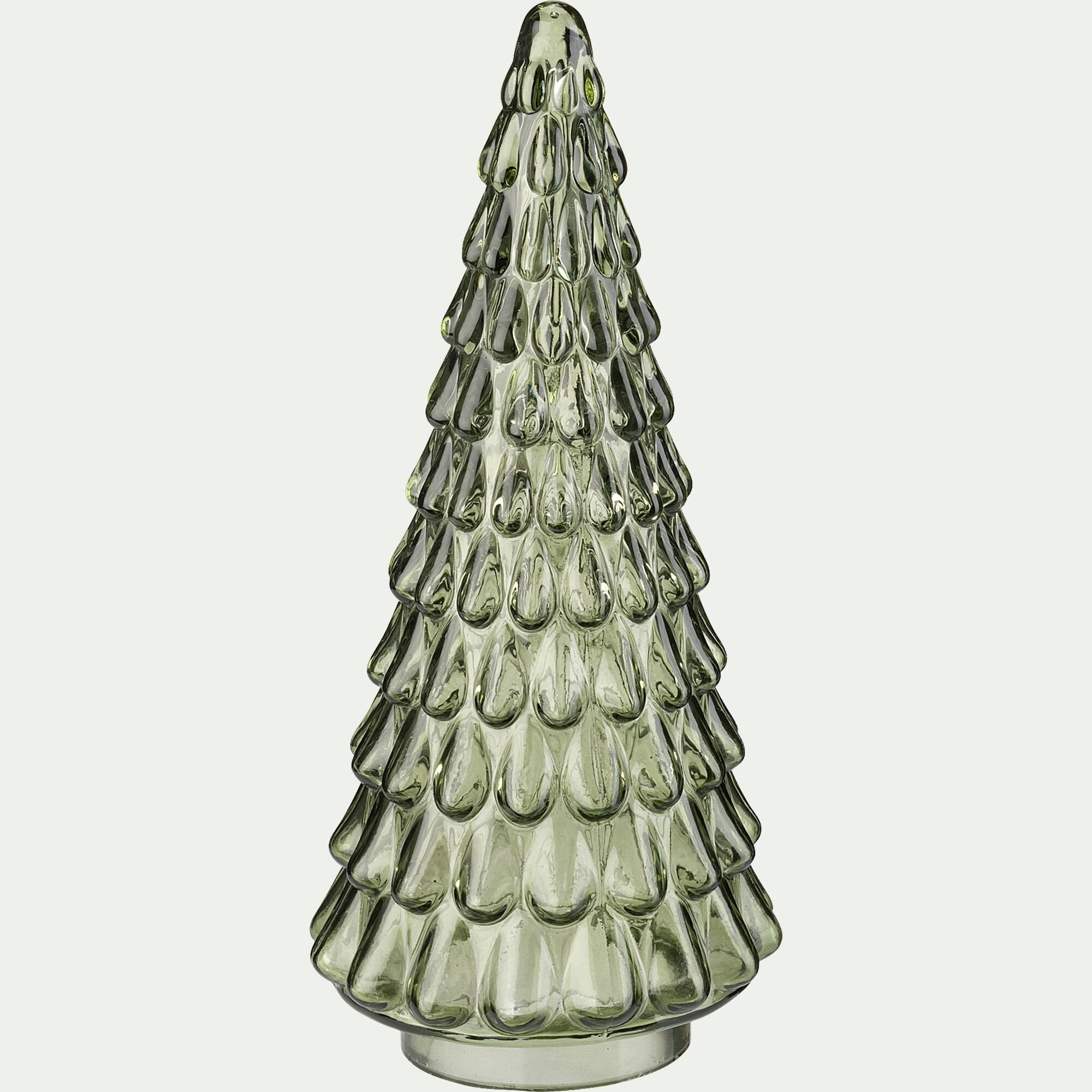LISANDRU - Sapin décoratif à poser en verre H23cm - vert