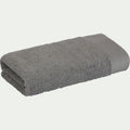 AZUR - Serviette de toilette en coton peigné - gris restanque 50x100cm