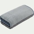 HUGO - Serviette de toilette bouclette jacquard en coton 50x100cm - bleu