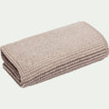 HUGO - Serviette de toilette bouclette jacquard en coton - beige alpilles 50x100cm