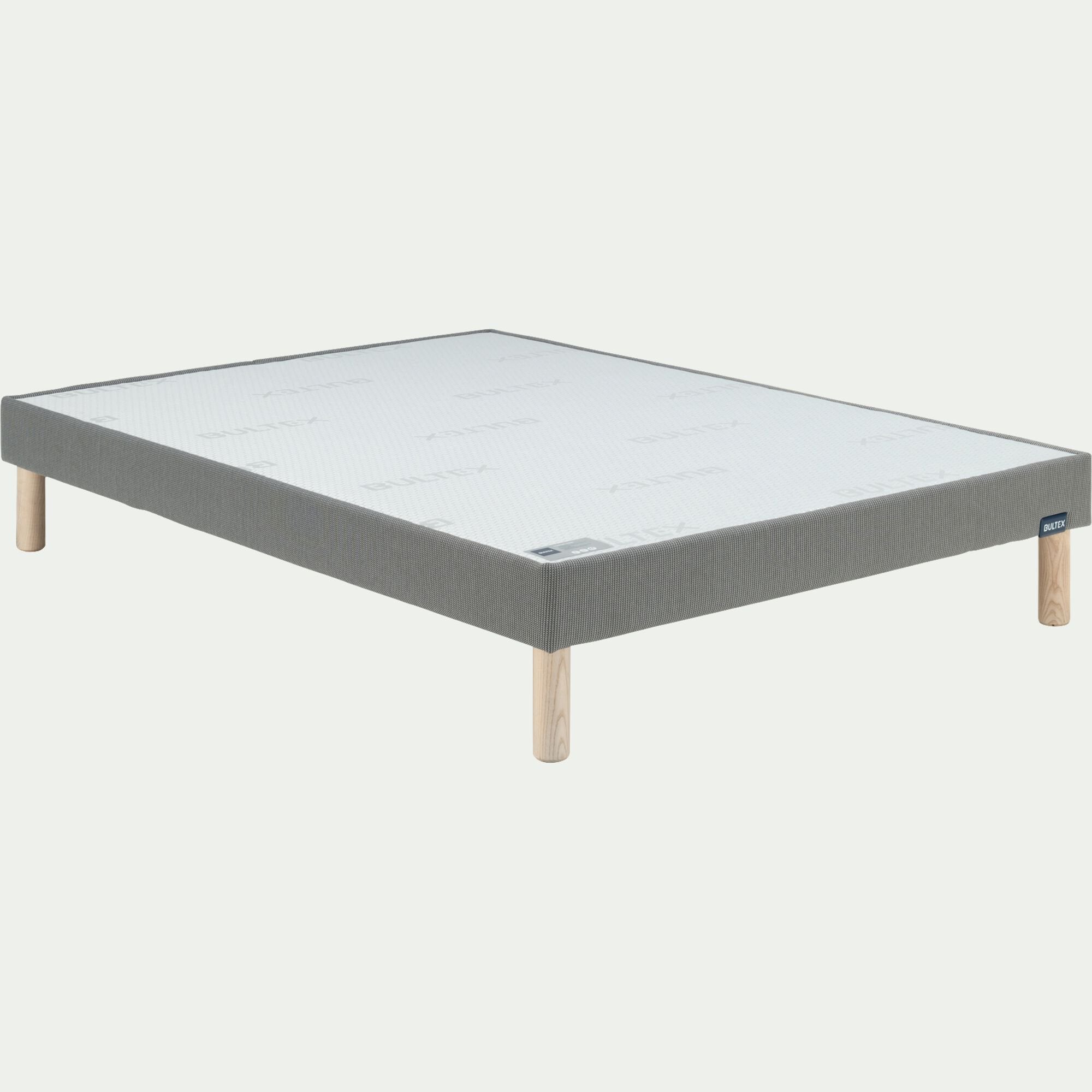 CASA - Sommier tapissier Bultex 120x190cm - gris foncé