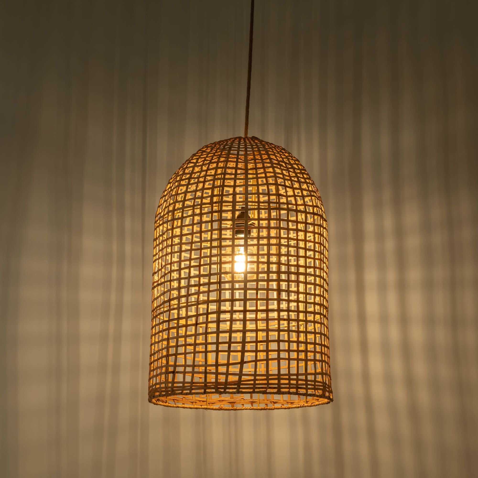 ALASSIO - Suspension non électrifiée en rotin D40xH60cm - naturel