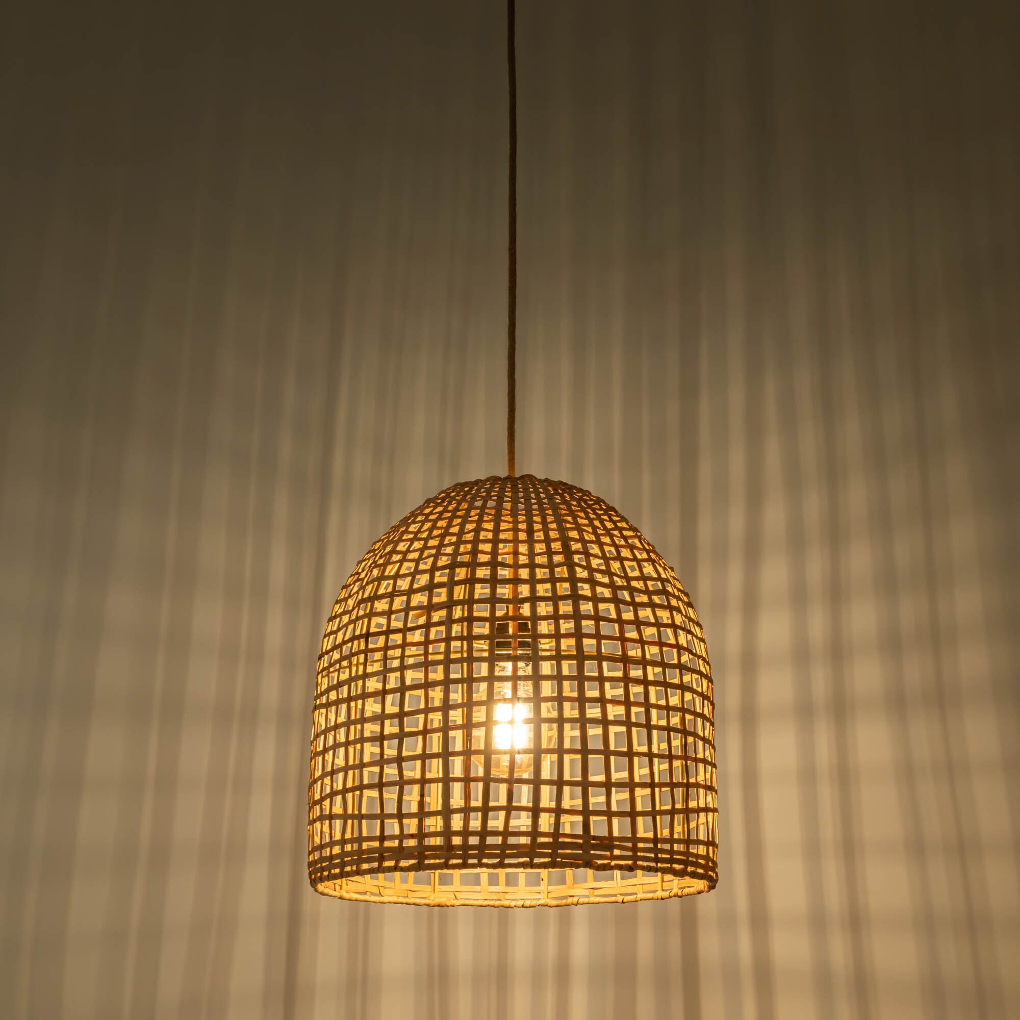 ALASSIO - Suspension non électrifiée en rotin D40xH40cm - naturel