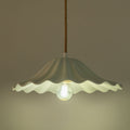 DORINE - Suspension électrifiée en porcelaine D30cm - blanc