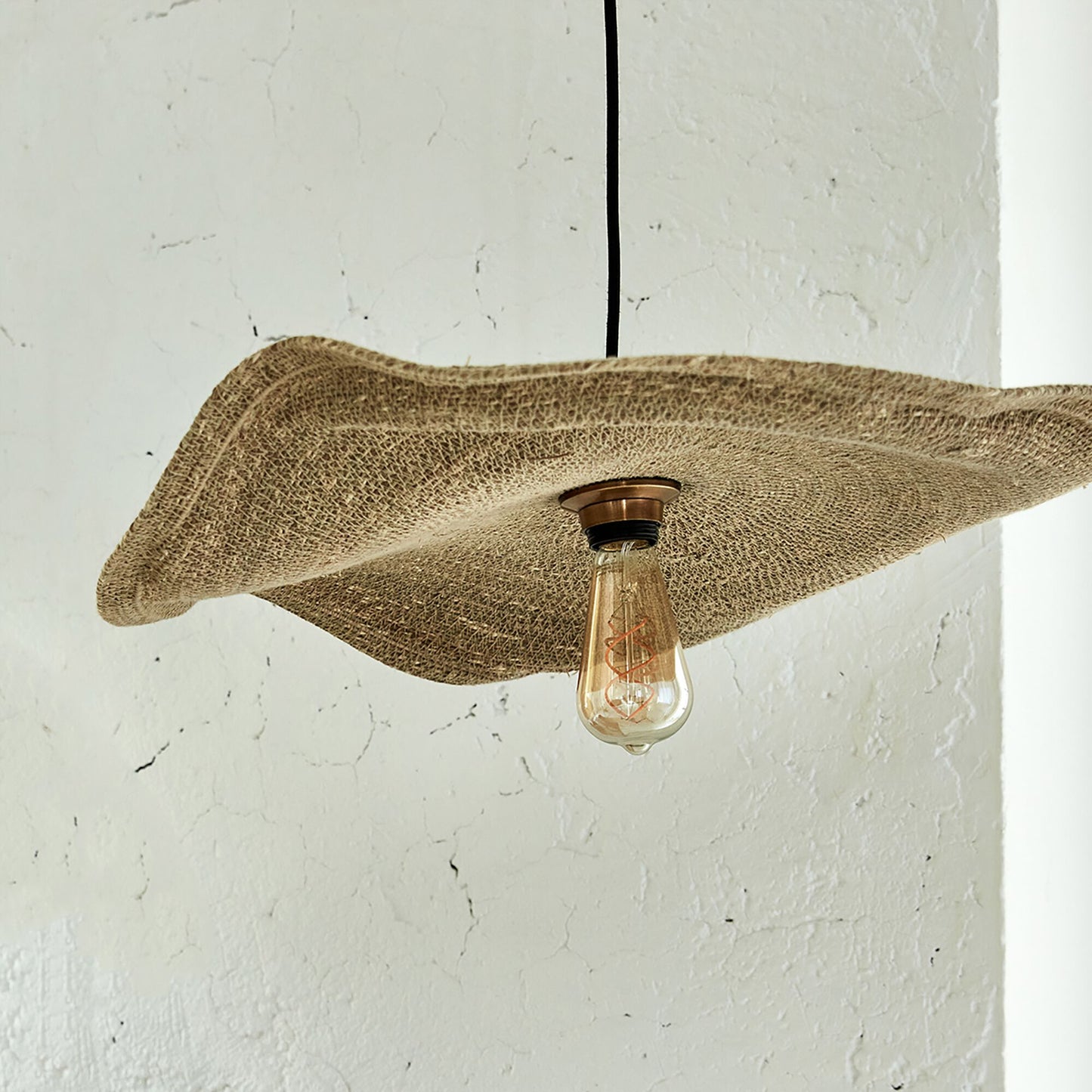 FIRA - Suspension électrifiée en jonc de mer D61cm - naturel