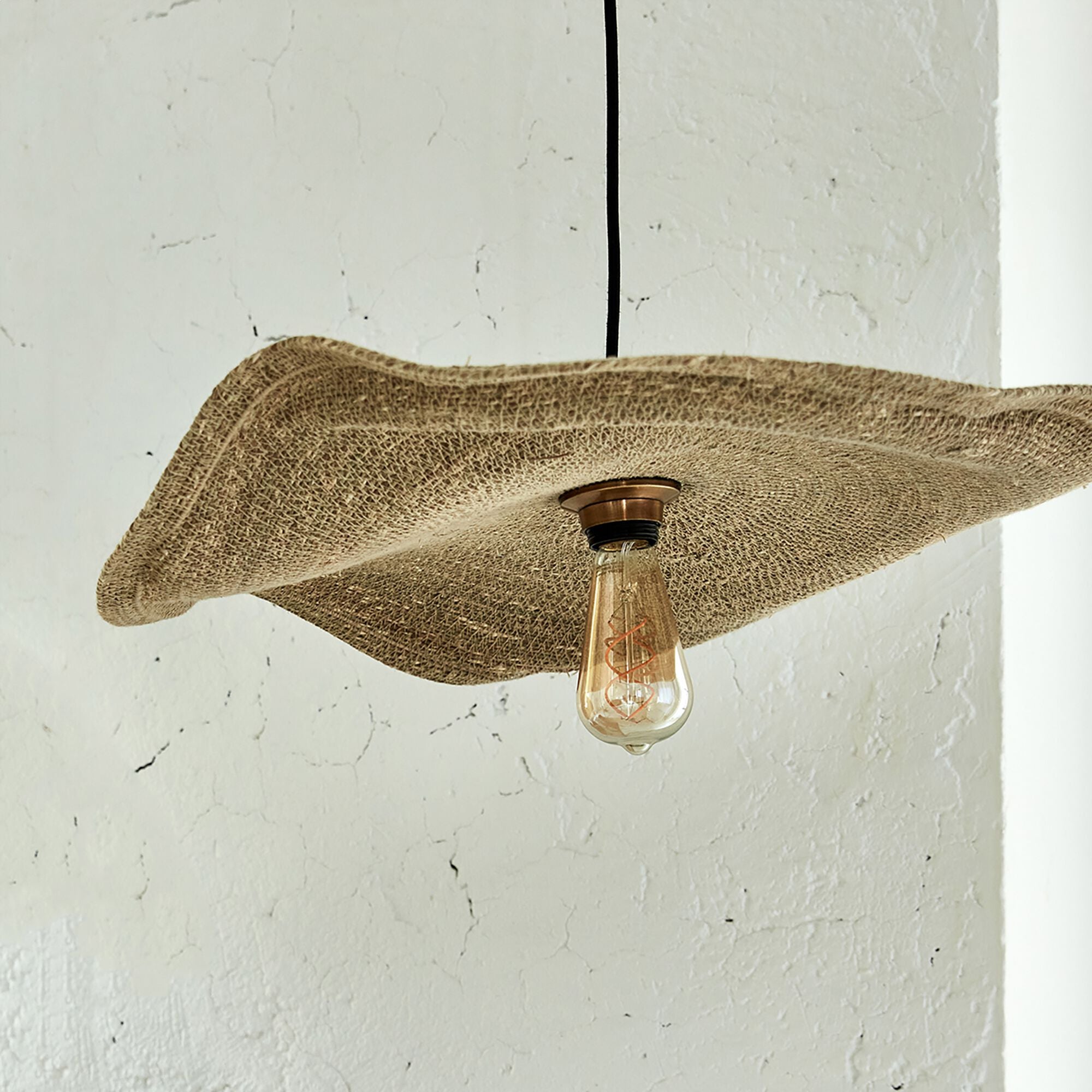 FIRA - Suspension électrifiée en jonc de mer D61cm - naturel