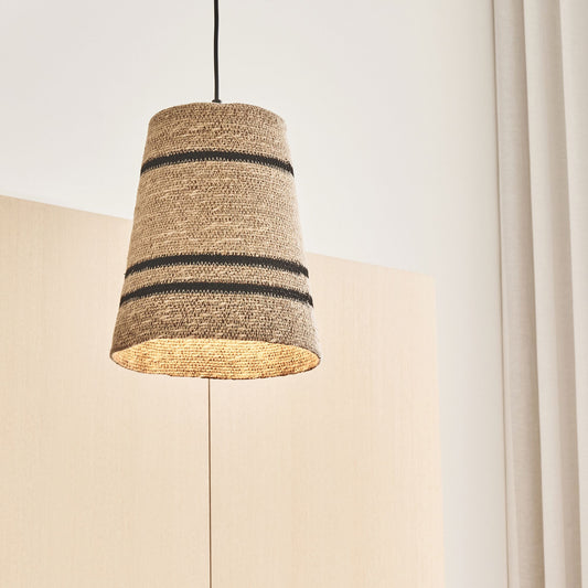 GIENS - Suspension électrifiée en jonc de mer D25cm - naturel