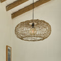 ISELIA - Suspension électrifiée en jute D60xH30cm - naturel