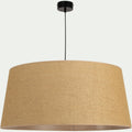ISSAC - Suspension électrifiée tambour en papier tressé D78cm - naturel