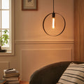 JULIANE - Suspension électrifiée en acier h105cm - noir