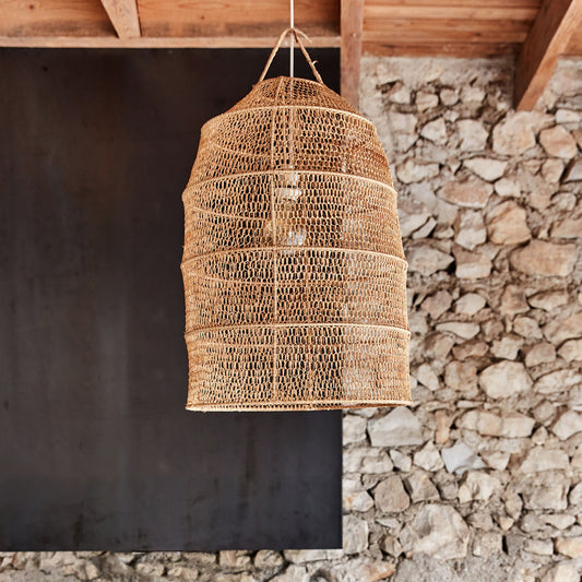 MARRAKECH - Suspension non électrifiée en raphia D45cm - naturel
