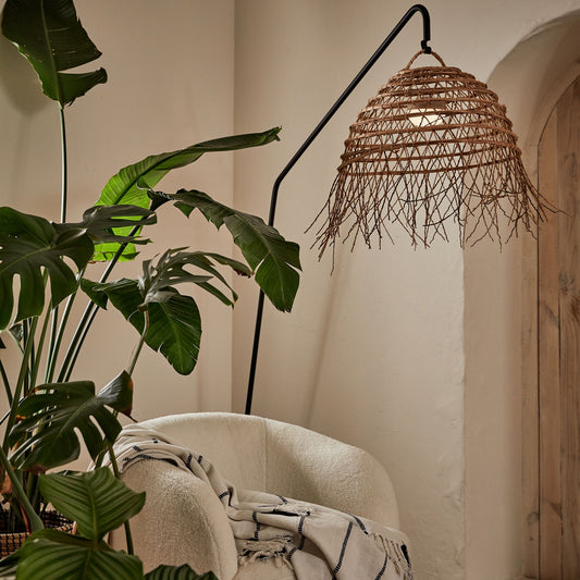 MIDIA - Suspension non électrifiée en fibres de palmier D50cm - naturel