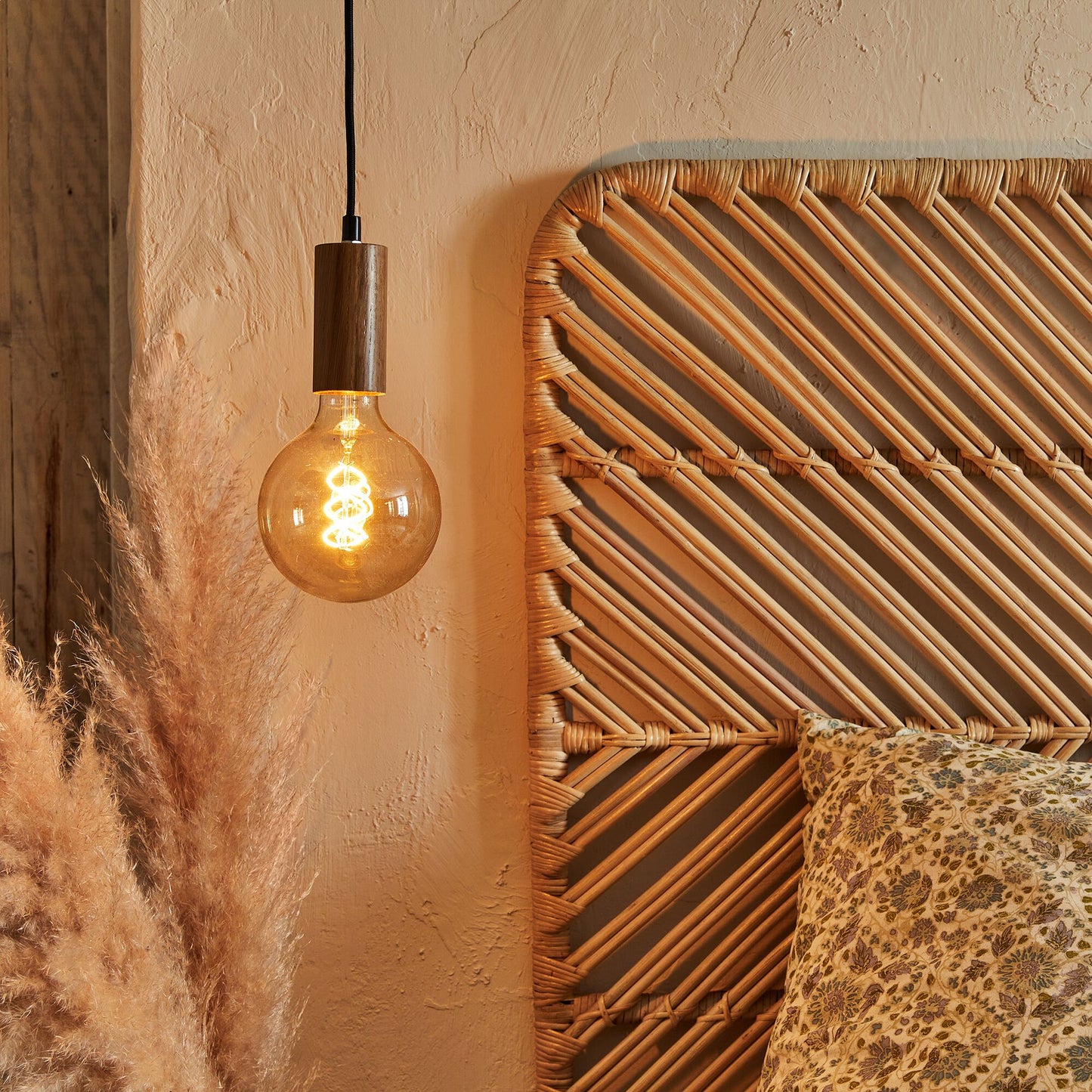 OUNA - Suspension décorative en bois de chêne - naturel l5xH120cm