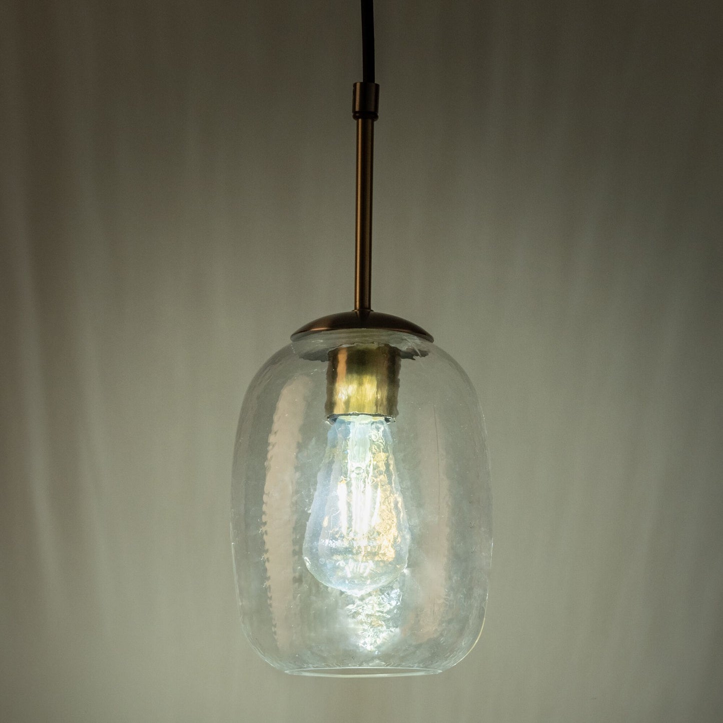 TASSINO - Suspension électrifiée en verre D15,5cm - transparent