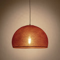 LUNA - Suspension électrifiée en tissu D38cm - cuivre tanné