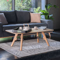 FANETTE - Table basse plaquée chêne