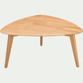 LAGOS - Table basse triangulaire en chêne massif - bois clair