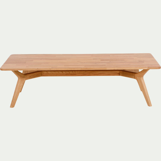 ZARRAN - Table basse fixe en chêne - bois clair L150xl70xH40cm