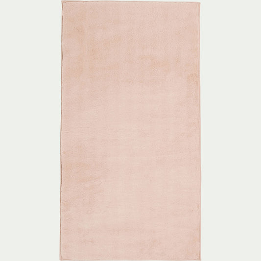 ROBIN - Tapis imitation fourrure - rose argile 60x110cm