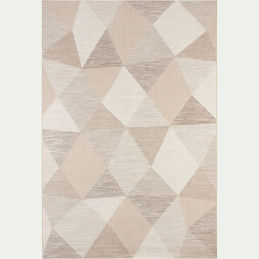 METRIX - Tapis intérieur et extérieur à motifs - beige 120x170cm