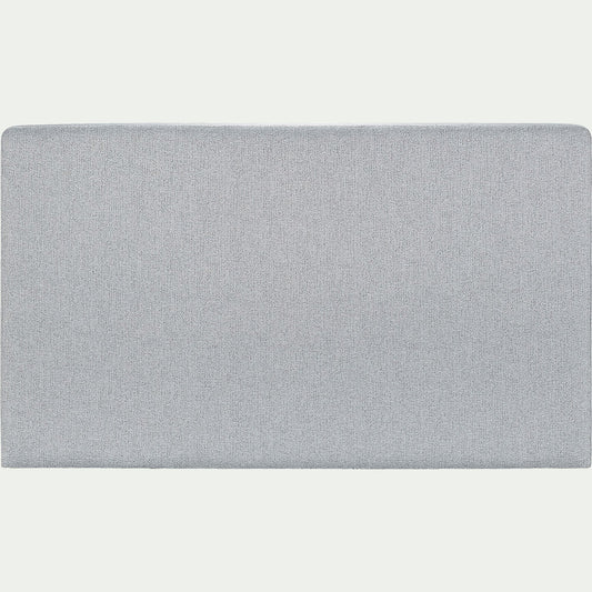 MELETTE - Tête de lit droite en tissu - gris clair L190cm