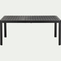GUILIA - Table de jardin extensible en aluminium - noir (8 à 10 places)