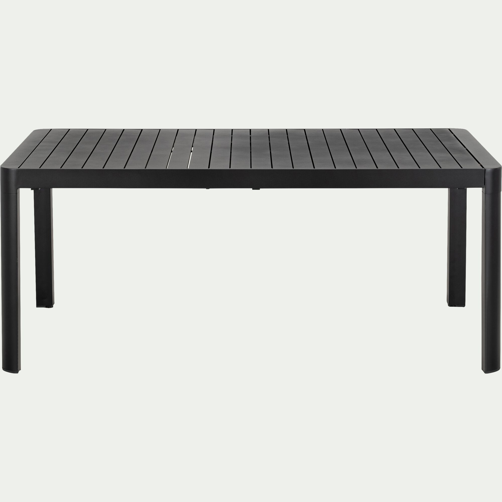 GUILIA - Table de jardin extensible en aluminium - noir (8 à 10 places)
