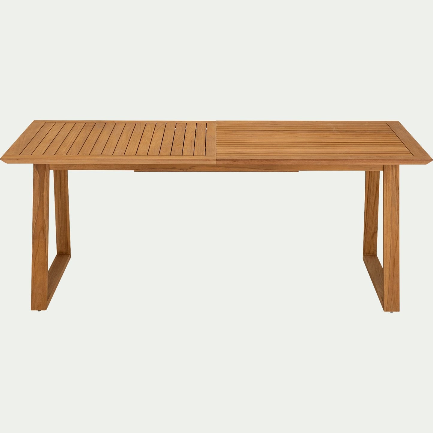 VALENSOLE - Table de jardin extensible en teck FSC - bois clair (8 à 10 places)