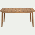 CADENET - Table de repas jardin en acacia - bois clair (6 places)