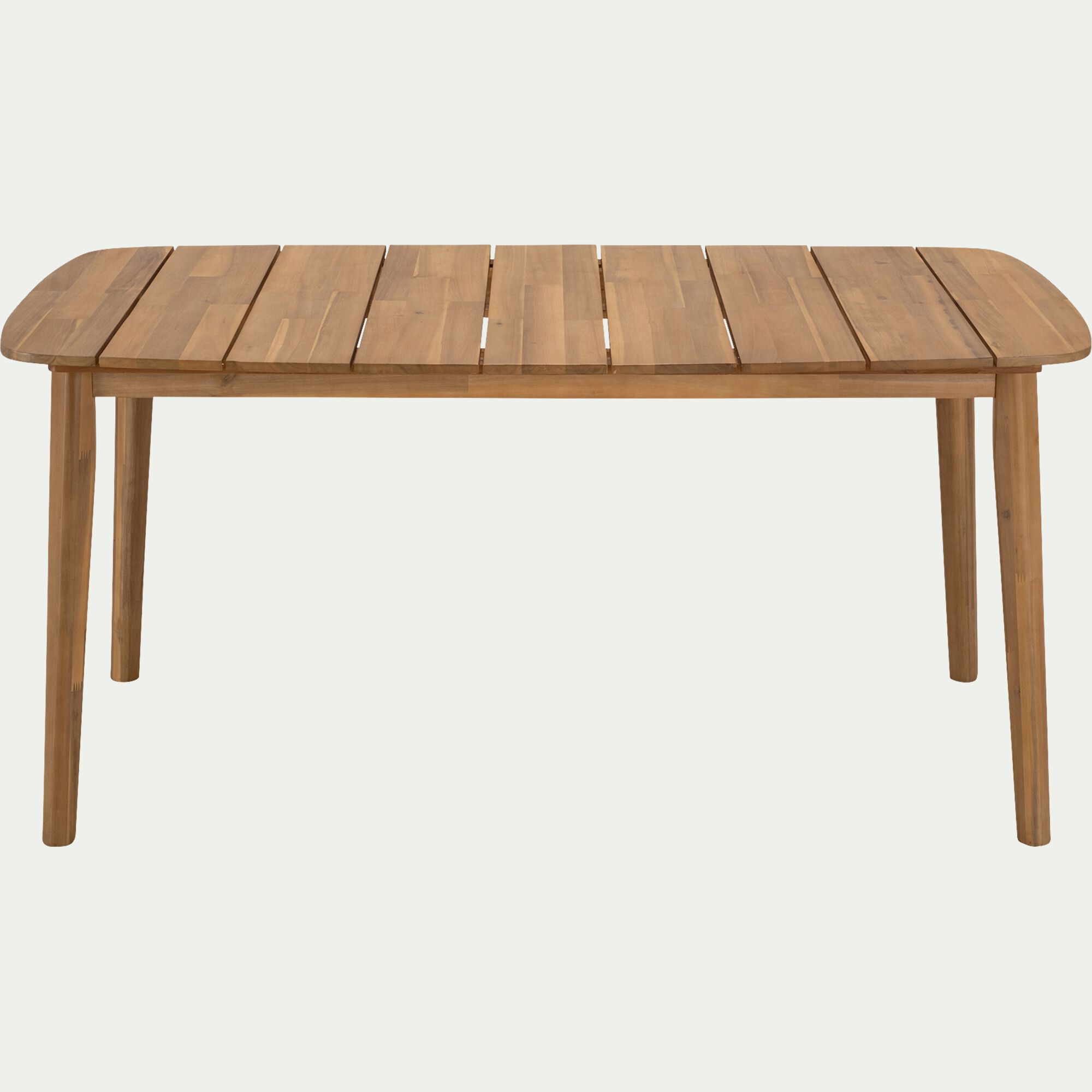 CADENET - Table de repas jardin en acacia - bois clair (6 places)