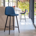 LOANA - Chaise de bar - bleu figuerolles H66cm