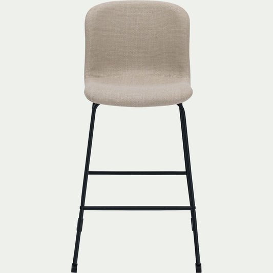 OPIO - Chaise de bar en tissu H66cm - beige