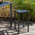 Cahors - Tabouret de bar en acier - noir H74cm