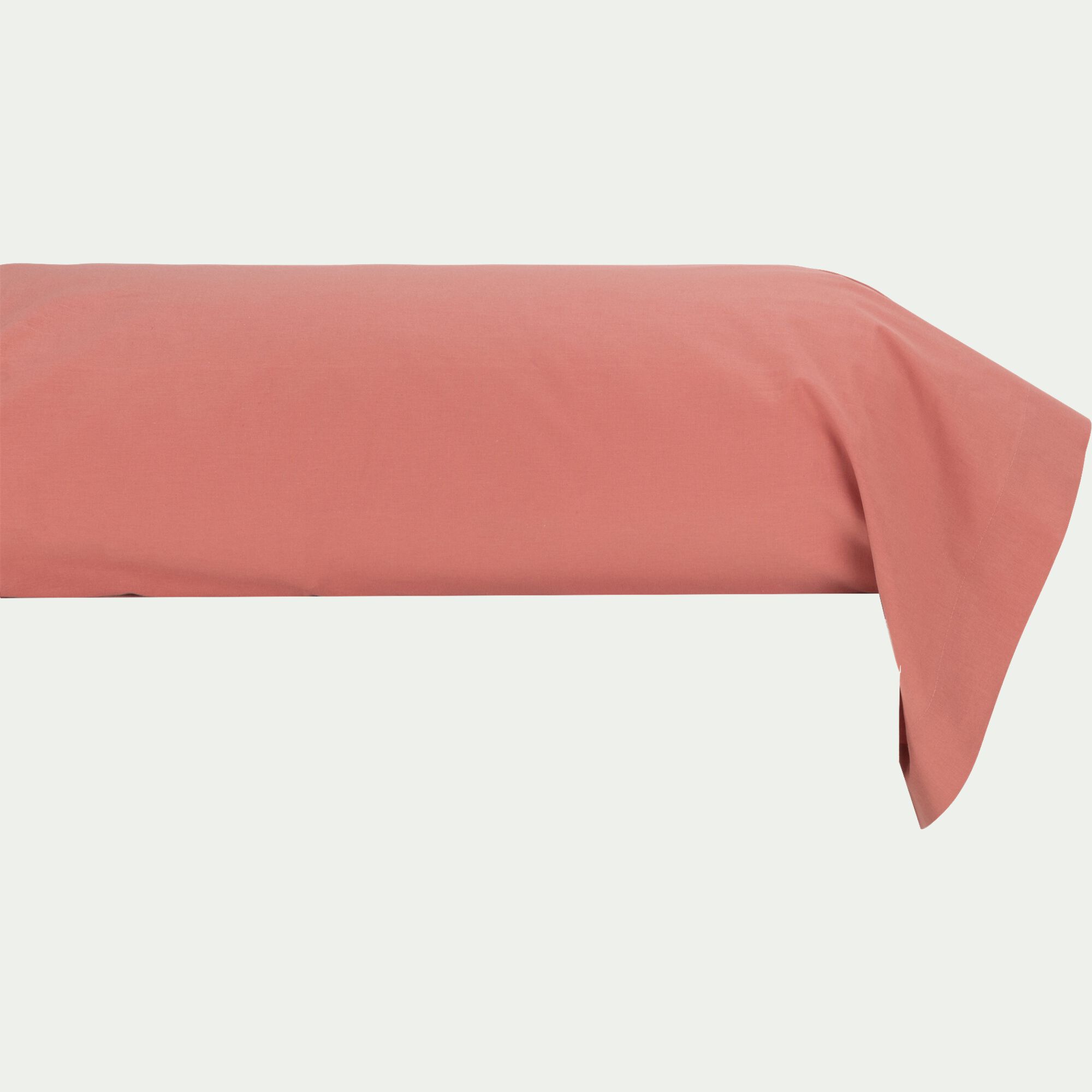 CALANQUES - Taie de traversin en coton - rouge ricin 43x190cm