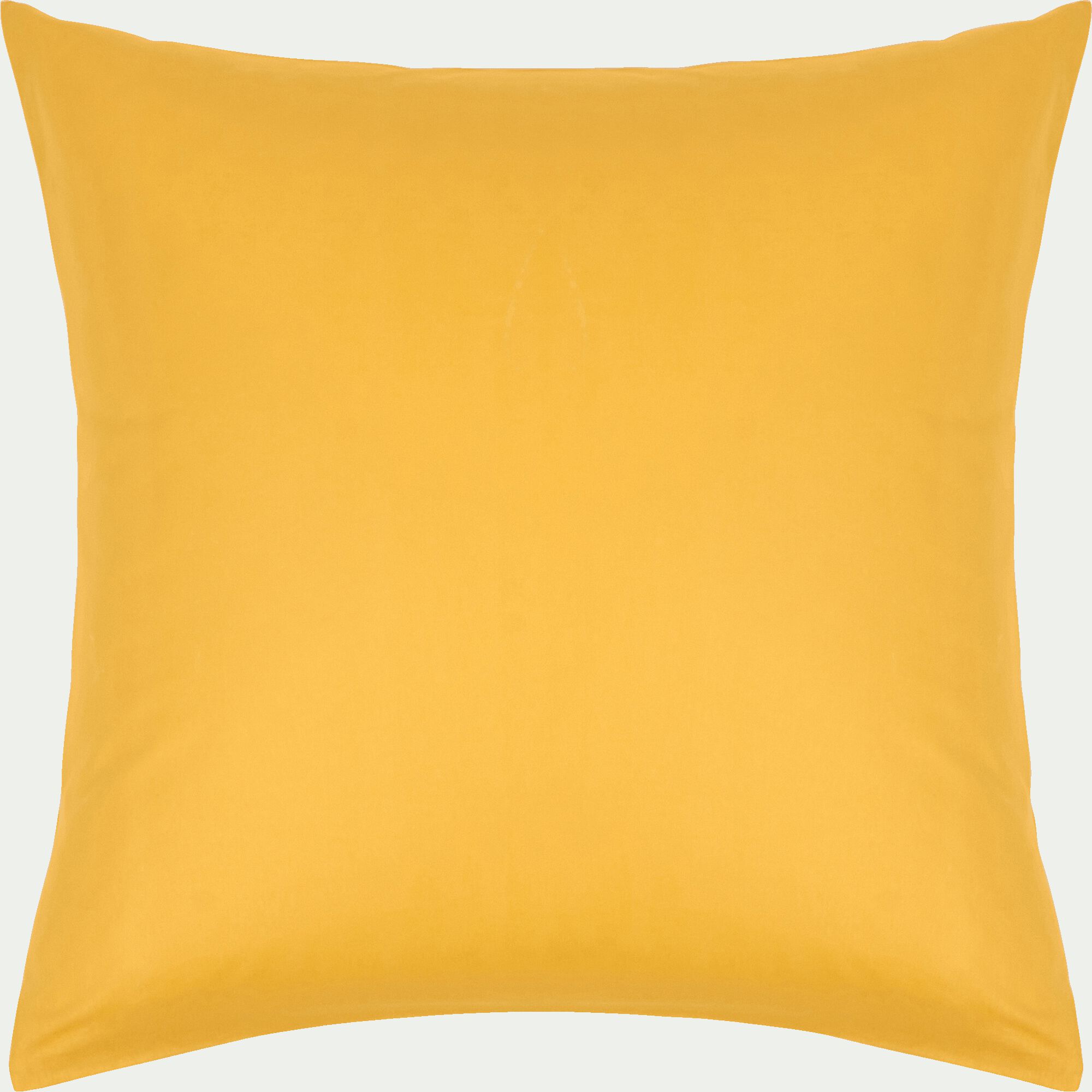 CALANQUES - Taie d'oreiller enfant en coton 65x65cm - jaune genet