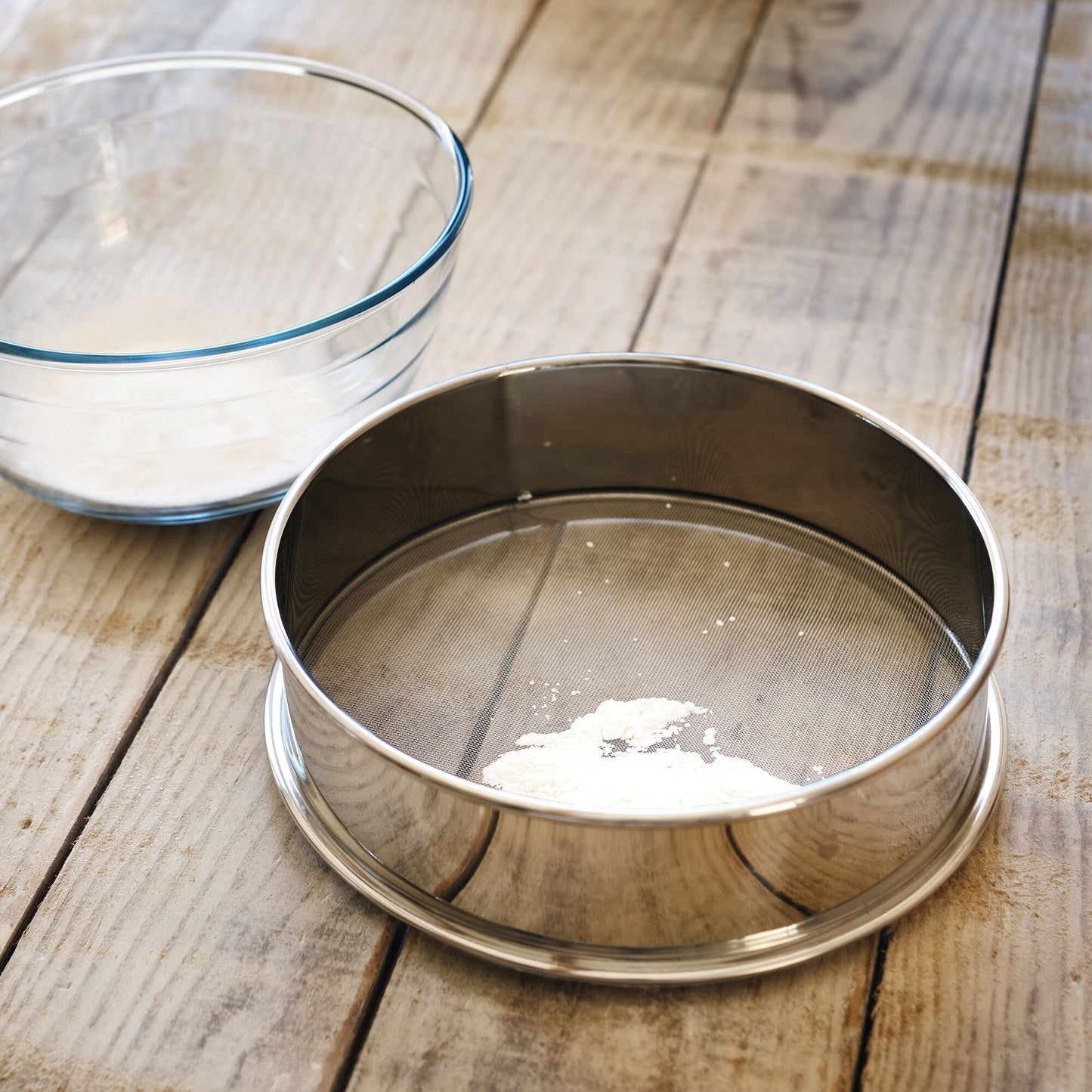 PATISDECOR - Tamis rond en inox D25cm - argenté