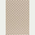 CARO - Tapis à motif damier 200x290cm - beige