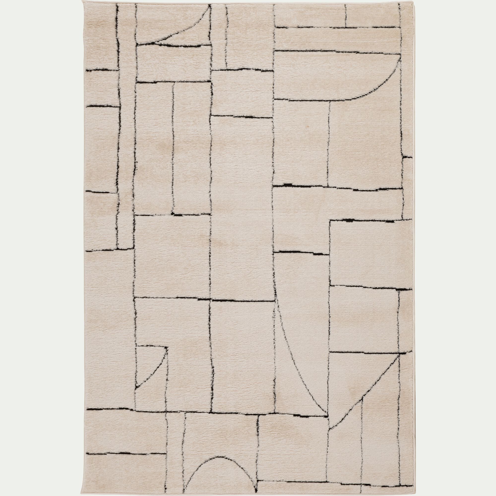 COSA - Tapis à motif asymétrique 160x230cm - blanc