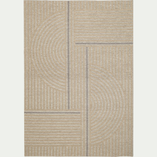 ELIPSE - Tapis à motif contemporain 120x170cm - beige