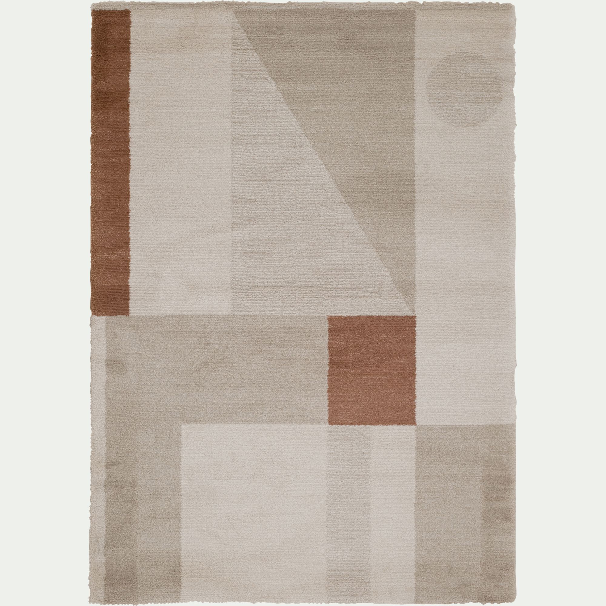 FIONA - Tapis à motifs géométriques - beige 120x170cm
