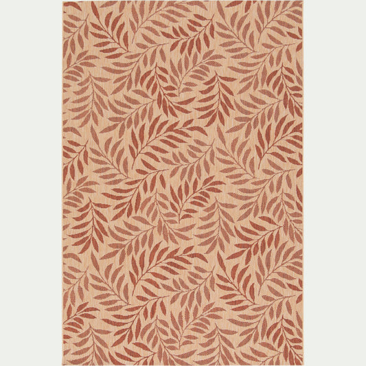 JASMINE - Tapis à motif feuillage 200x290cm - beige
