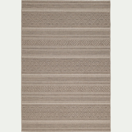 LUCIE - Tapis intérieur et extérieur à motifs 200x290cm - marron