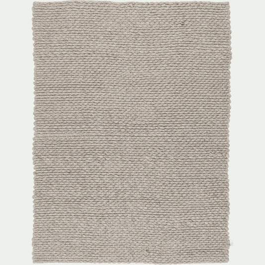 MAUSSANE - Tapis en laine et coton - gris clair 160x230cm